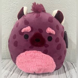 NWT! Squishmallow *Rare* Maroon Hyena “Gino”